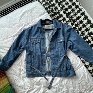 rag and bone denim jacket with belt